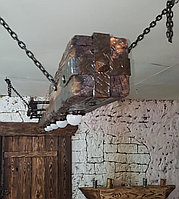 Люстра рустикальная деревянная "Сельская Премиум №8" на 5 ламп