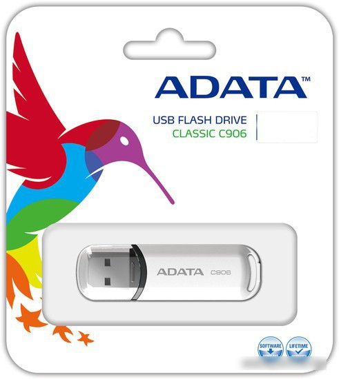 USB Flash A-Data C906 32 Гб White (AC906-32G-RWH) - фото 3 - id-p218091081