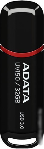 USB Flash A-Data DashDrive UV150 Black 32GB (AUV150-32G-RBK)