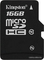 Карта памяти Kingston microSDHC (Class 10) 16GB (SDC10/16GBSP)