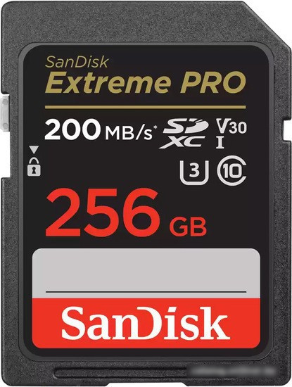 Карта памяти SanDisk Extreme PRO SDXC SDSDXXD-256G-GN4IN 256GB - фото 1 - id-p218091113