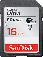 Карта памяти SanDisk SDHC (Class 10) 16GB [SDSDUNC-016G-GN6IN]