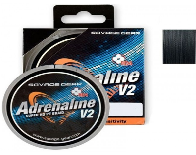 Леска плетеная SAVAGE GEAR HD4 Adrenaline V2 120m 0,13mm 7,8kg Grey