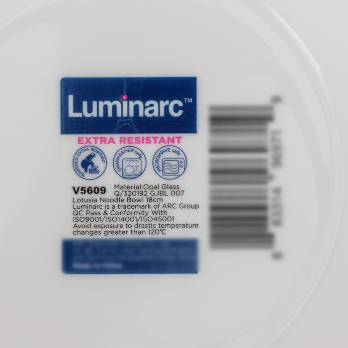 Набор салатников Luminarc Lotusia, d=18 см, стеклокерамика, 6 шт, цвет белый - фото 6 - id-p218095674