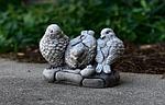 Бетонные скульптуры птиц