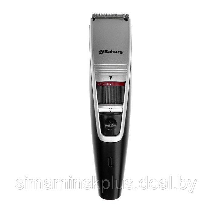 Триммер для волос Sakura SA-5529LG, для бороды/усов, 0.5-10 мм, АКБ, серебристо-чёрный - фото 4 - id-p218098176