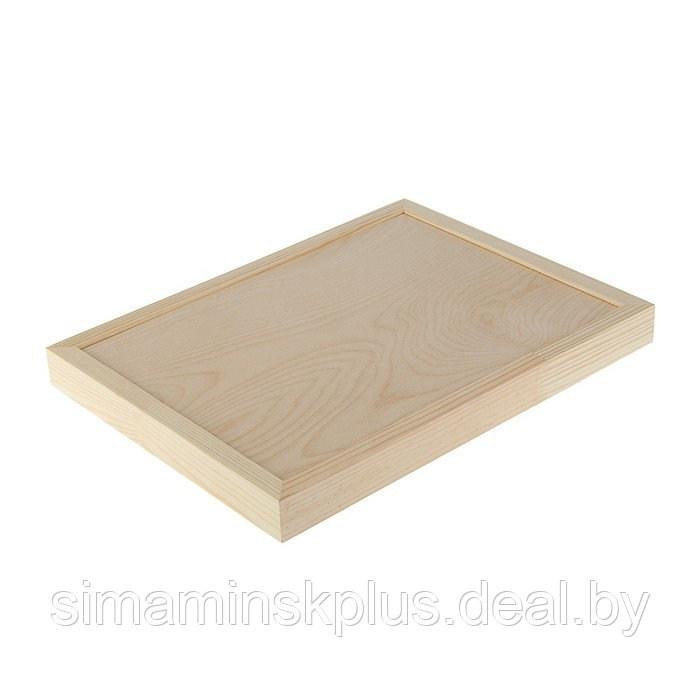 Планшет деревянный, с врезанной фанерой, 30 х 40 х 3,5 см, глубина 0.5 см, сосна - фото 2 - id-p218098199