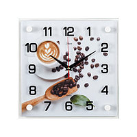 Часы настенные, серия: Кухня, "Кофе с любовью" 25х25 см