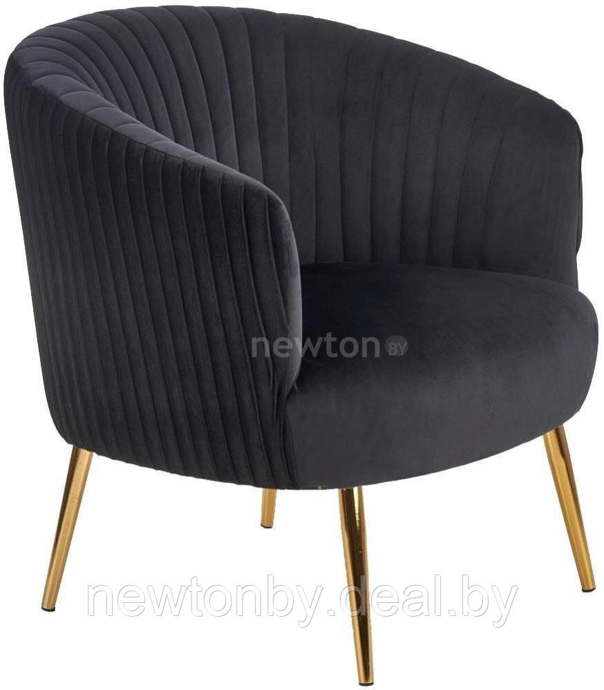 Интерьерное кресло Halmar Crown (черный/золотой) - фото 1 - id-p194215231