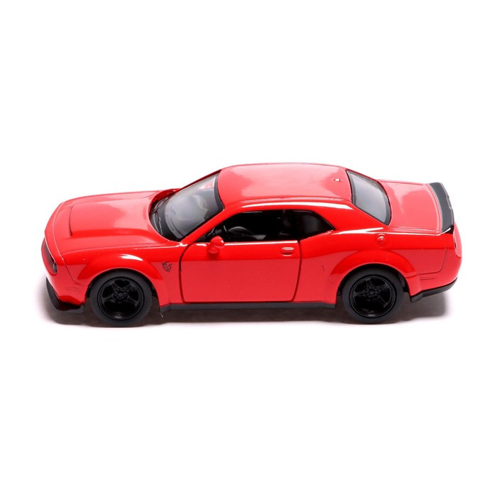 Машина металлическая DODGE CHALLENGER SRT DEMON, 1:32, инерция, цвет красный - фото 2 - id-p218098483