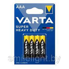 Элемент питания VARTA Super Heavy Duty AAA/R03 Carbon 1,5V Bl.4