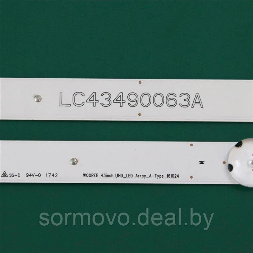 Светодиодная планка для подсветки ЖК панелей 17Y 43inch_A-Type LED_ARRAY_Rev0.1 (828 мм 7 линз) LC43490064A - фото 2 - id-p218099676