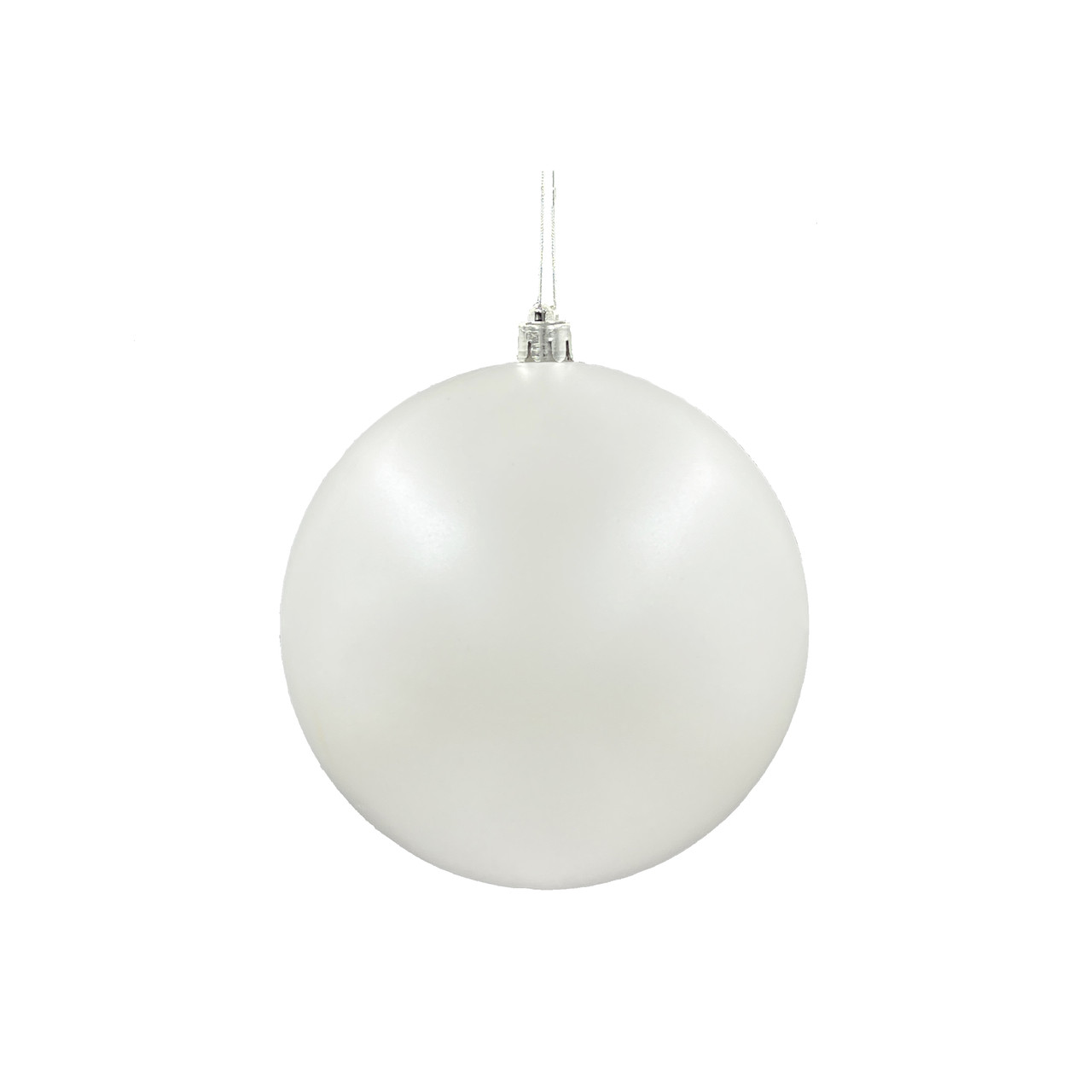 Шар новогодний для елки, 14 см (белый, 87585) - фото 1 - id-p218099709