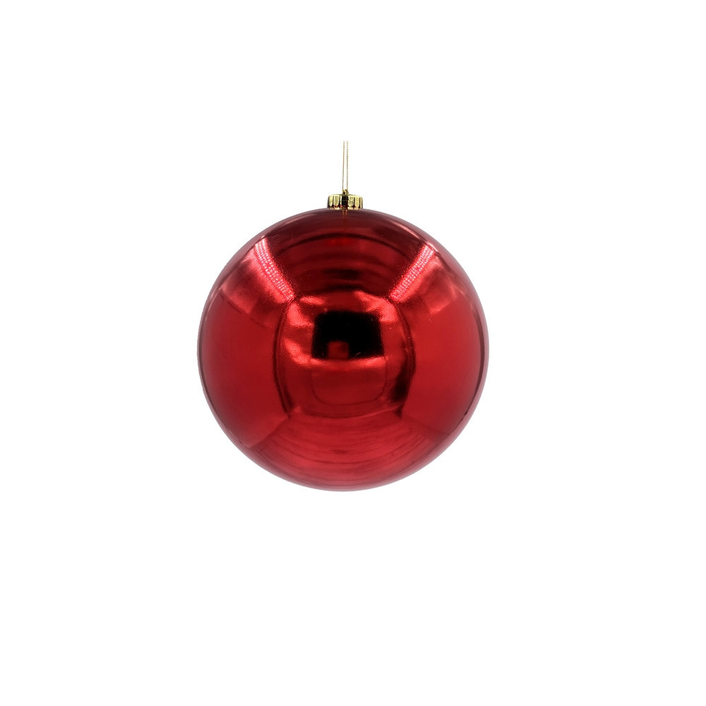 Шар новогодний для елки, 14 см (красный, 04010) - фото 1 - id-p218099713