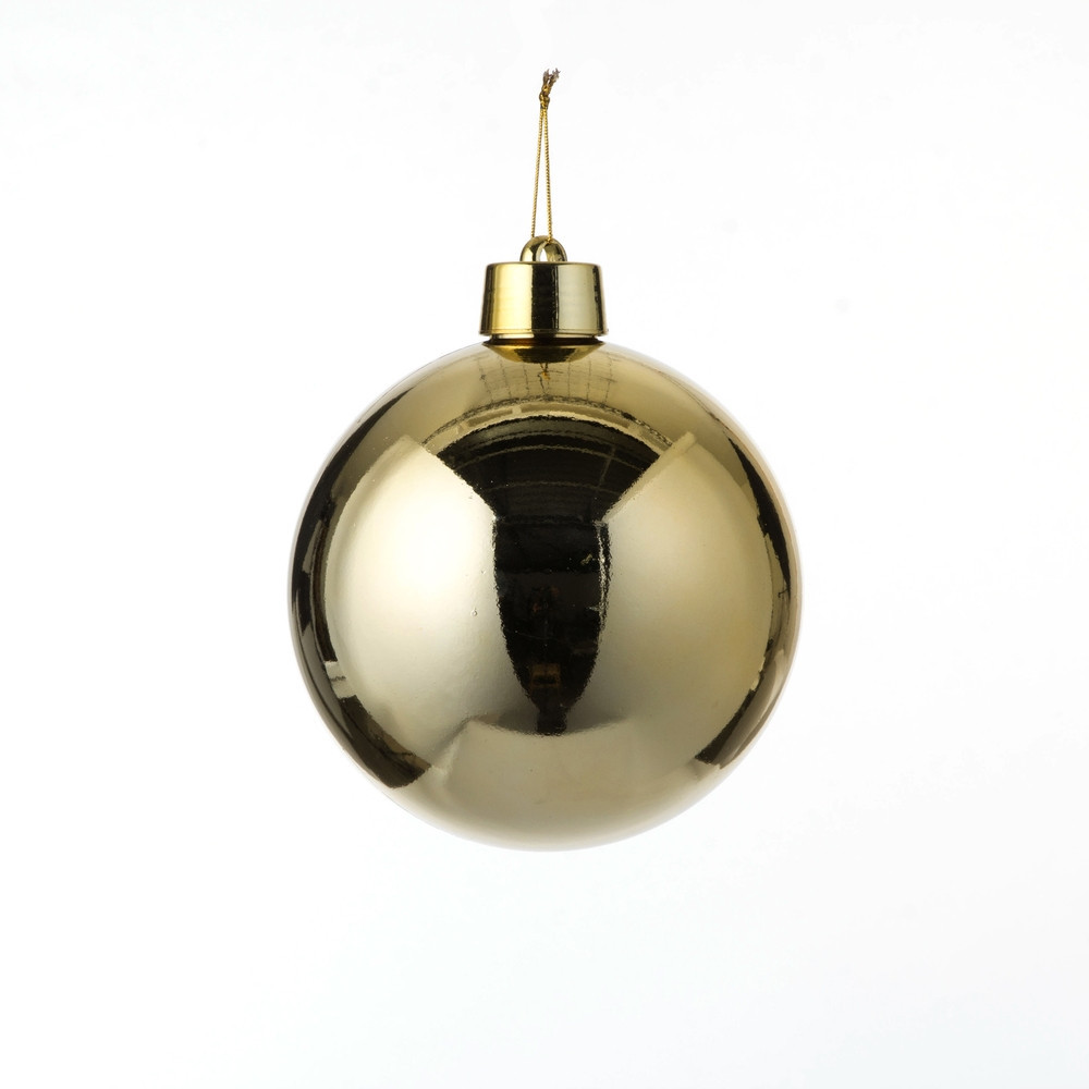 Большой новогодний шар, 20 см (золото, 4013) - фото 1 - id-p218099717