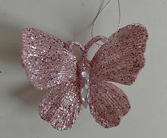 Украшение подвесное «Бабочка», 11*12 см (розовый, 801268-PK)