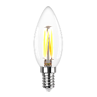 Лампа сд FILAMENT свеча С37 E14 5W, 4000K, DECO Premium, холодный свет, REV