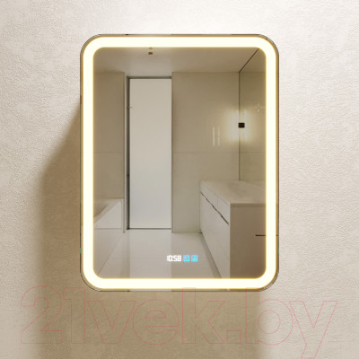 Шкаф с зеркалом для ванной Silver Mirrors Фиджи 60 / LED-00002363 - фото 6 - id-p218100740