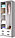 Шкаф 2-створчатый комбинированный Дуэт Эра 0.8 м белый гладкий, фото 2