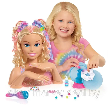 Кукла-манекен для создания причесок Barbie Tie-Dye Делюкс 63651, фото 3