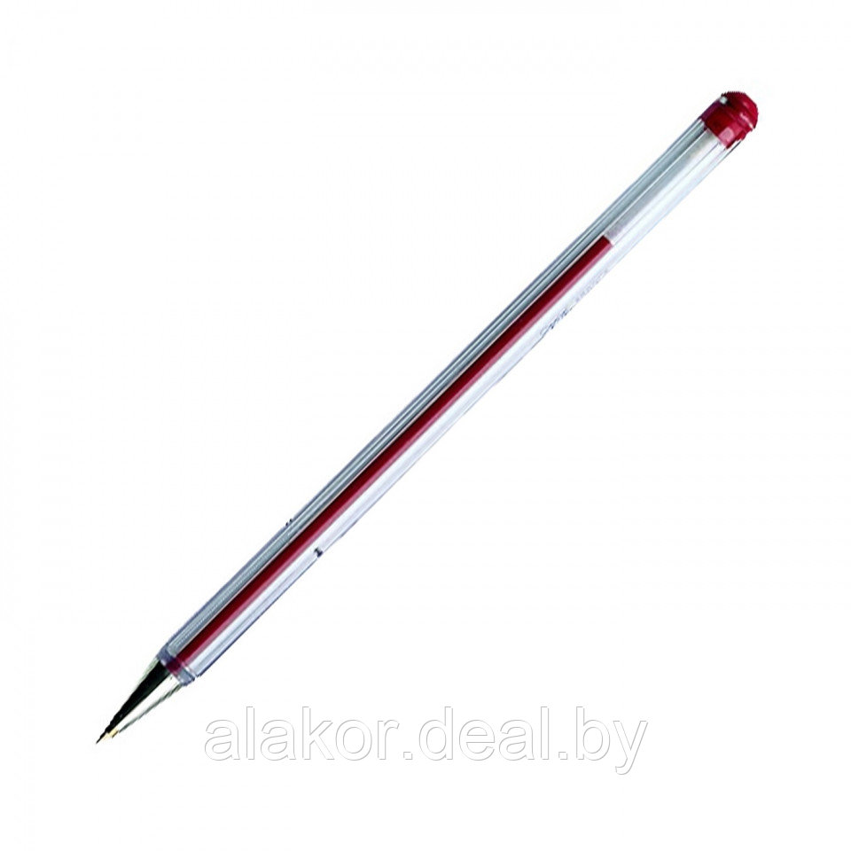 Ручка шариковая Pentel BK77-B , прозрачная, цвет стержня - красный, 0.7мм. - фото 1 - id-p218113815