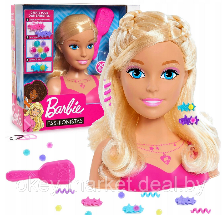 Кукла-манекен для создания причесок Barbie Fashionistas - фото 1 - id-p218124662