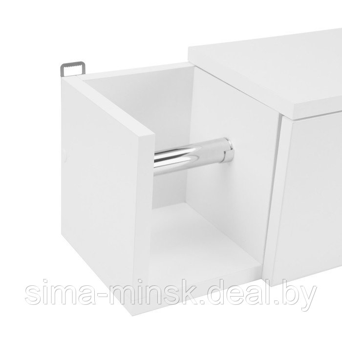 Шкаф навесной ПШ "Нота 70" горизонтальный с держателем для бумаги, 70 х 19 х 20 см - фото 4 - id-p218123345