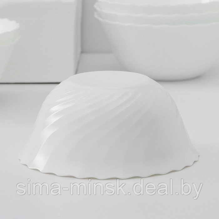 Набор салатников Luminarc Trianon, d=18 см, стеклокерамика, 6 шт, цвет белый - фото 4 - id-p218123445