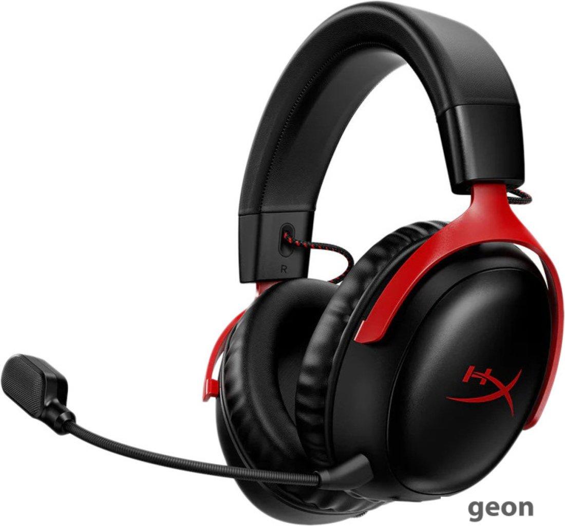 Наушники HyperX Cloud III Wireless (черный/красный) - фото 1 - id-p218110662