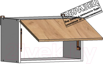 Шкаф навесной для кухни Интермебель Микс Топ 360-1-600 60см - фото 2 - id-p218122404