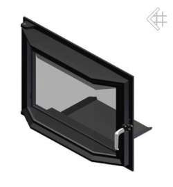 Дверь каминная Zuzia призматическое стекло - фото 1 - id-p31342949