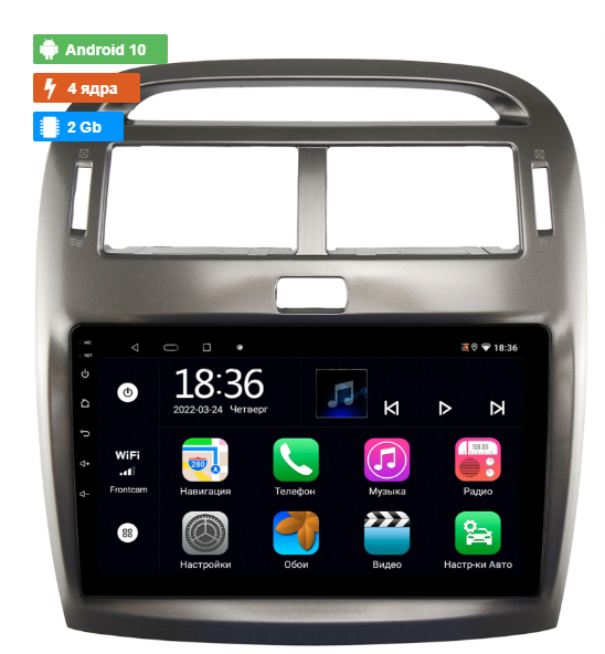 Магнитола в штатное место Lexus LS 430 III 2000-2006 для авто без монитора) на Android 10 (4G-SIM, 2/32, DSP) - фото 1 - id-p218136238