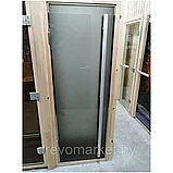 Стеклянные двери для бани и сауны DoorWood "Престиж" 70*200 см с коробкой,  стекло Матовое бронза 10 мм, фото 3