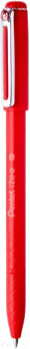 Ручка шариковая, эргономичная Pentel IZee, цвет корпуса красный, цвет стержня - красный, 0.7мм. - фото 1 - id-p218130525