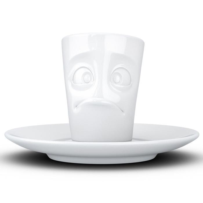 Кофейная чашка с блюдцем Tassen buffled, 80 мл, белая - фото 1 - id-p218145931