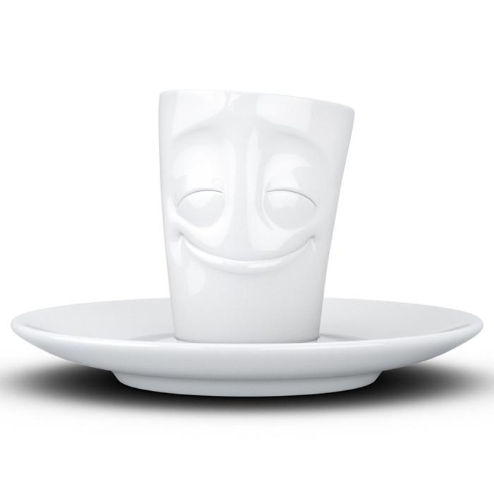 Кофейная чашка с блюдцем Tassen cheery, 80 мл, белая - фото 1 - id-p218145932