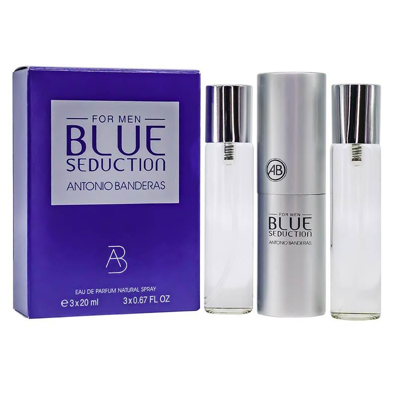 Парфюмерный набор Antonio Banderas Blue Seduction edt 3*20ml - фото 1 - id-p218149297