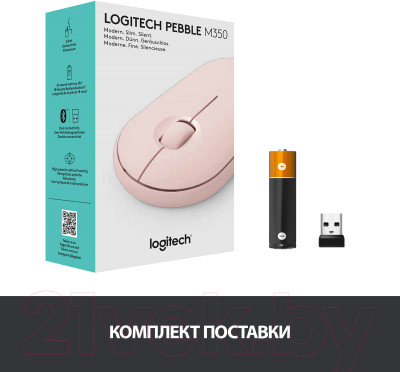 Мышь Logitech Pebble M350 910-005717 / 910-005575 - фото 8 - id-p218144388