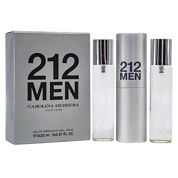Парфюмерный набор Carolina Herrera 212 Men edt 3*20ml