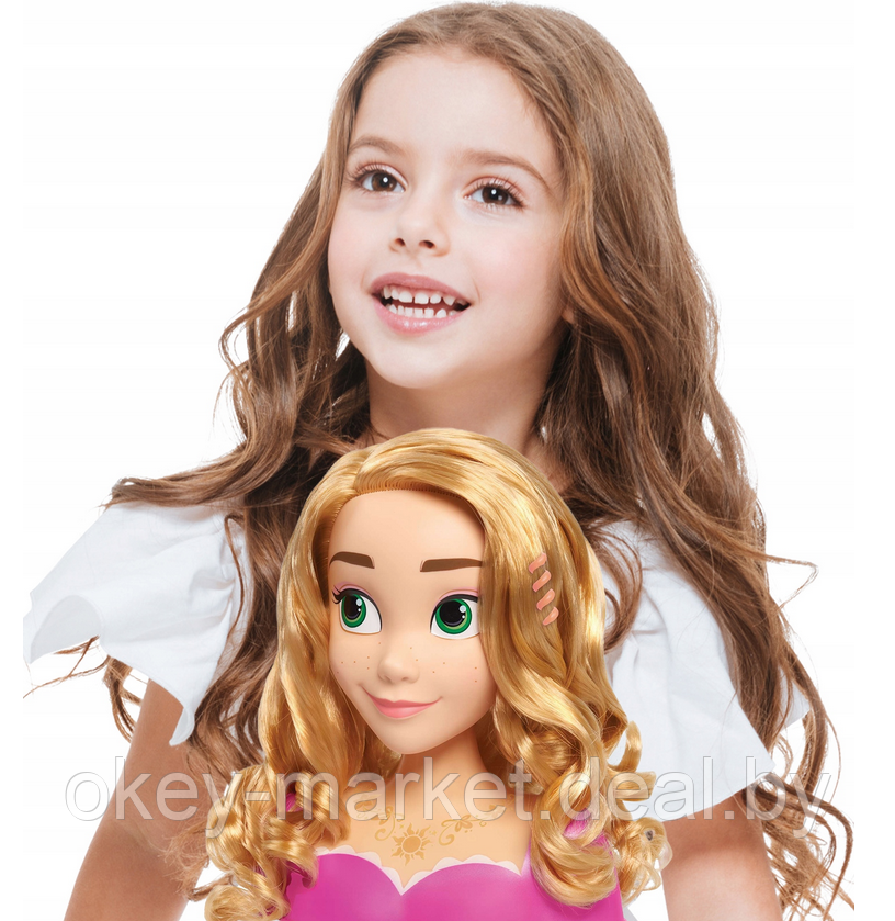 Кукла-манекен для причесок Принцесса Диснея Рапунцель с диадемой - фото 8 - id-p218152414