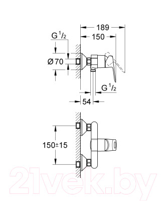 Смеситель GROHE BauLoop 23340000 - фото 2 - id-p218148702