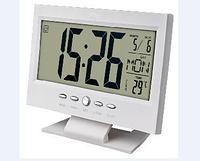 Настольные электронные цифровые часы-будильник календарь с термометром PERFEO PF A4850 SET PF-S2618 белые