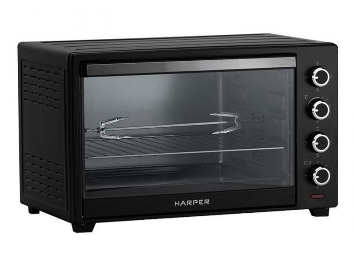 Настольная духовка мини печь электрическая Harper HMO-60RC11 жарочный шкаф для дачи выпечки хлеба - фото 1 - id-p217680052