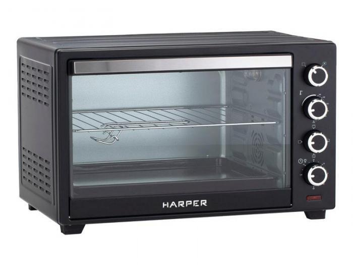 Мини печь с конвекцией и грилем 50 литров электрическая настольная конвекционная для дома Harper HMO-48C11 - фото 1 - id-p217680082
