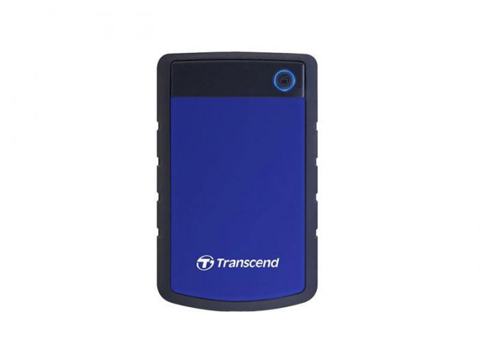Внешний жесткий диск Transcend Portable 25H3B 1 тб синий TS1TSJ25H3B ударопрочный 1 Tb USB 3.0 - фото 1 - id-p217680389