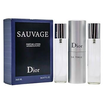 Парфюмерный набор Christian Dior Sauvage edp 3*20ml