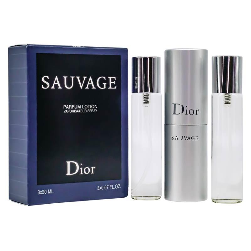 Парфюмерный набор Christian Dior Sauvage edp 3*20ml - фото 1 - id-p218153915