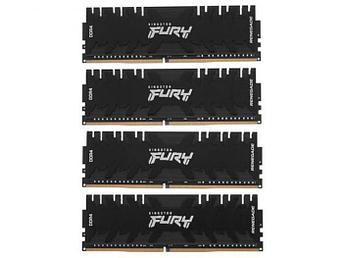Модуль памяти Kingston Fury Renegade Black DDR4 DIMM 3200MHz PC-25600 CL16 - 32Gb Kit (4x8Gb) KF432C16RBK4/32