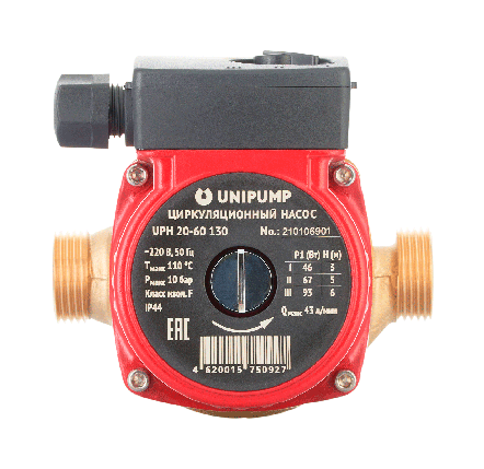 Циркуляционный насос UNIPUMP UPH 20-60 130, фото 2