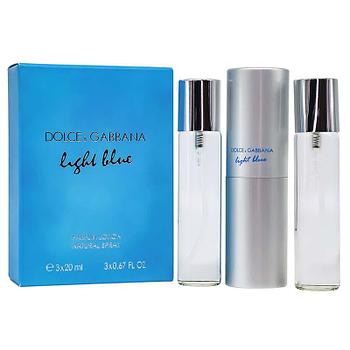 Парфюмерный набор Dolce Gabbana Light Blue edt 3*20ml